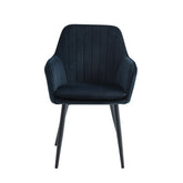 Chaise de salle à manger Lavinia - Velours noir